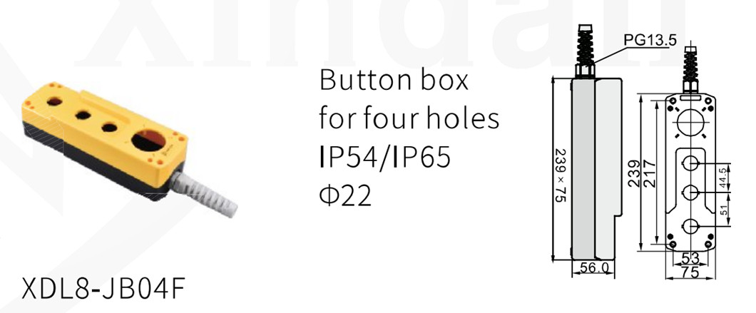 XDL8-JB04F _push button box