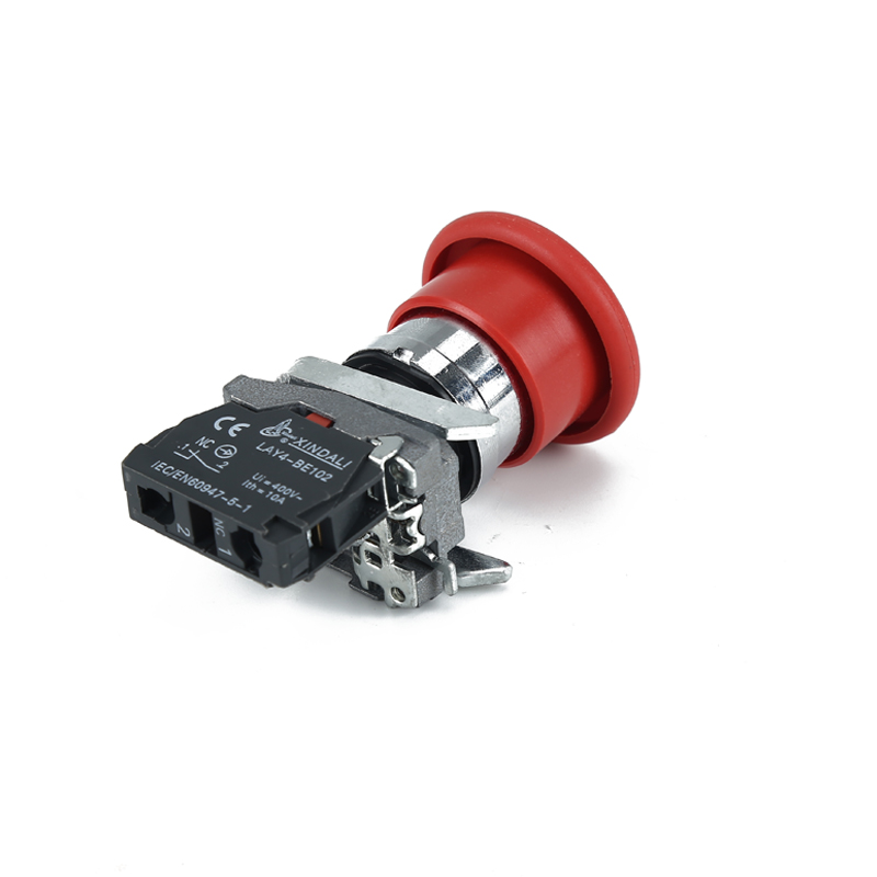 red mushroom emergency push button switch head switch spring return switch LAY4-BC42