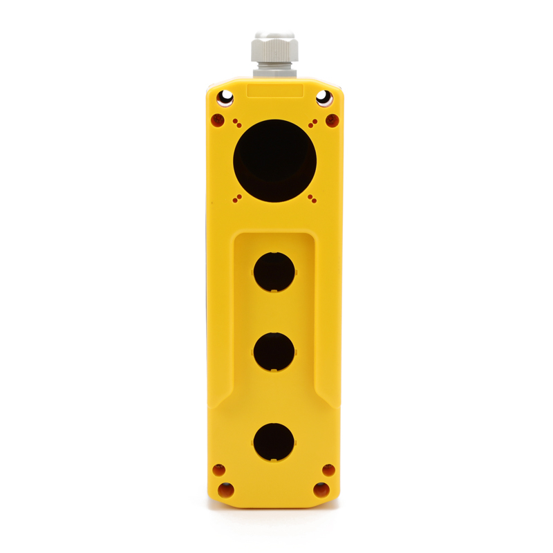 4 holes plastic electrical waterproof push button yellow crane control box XDL8-JB04P