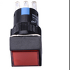 XDL16-FXD 24v 220v Equipment Plastic Led Lamp Red Square Push Button Switch with Led Indicator Light