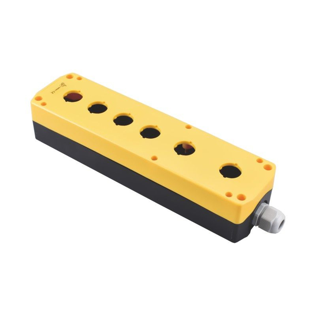 IP65 6 Holes 22mm Yellow Empty Pvc Control Station Enclosures XDL7-JB06P Push Button Box