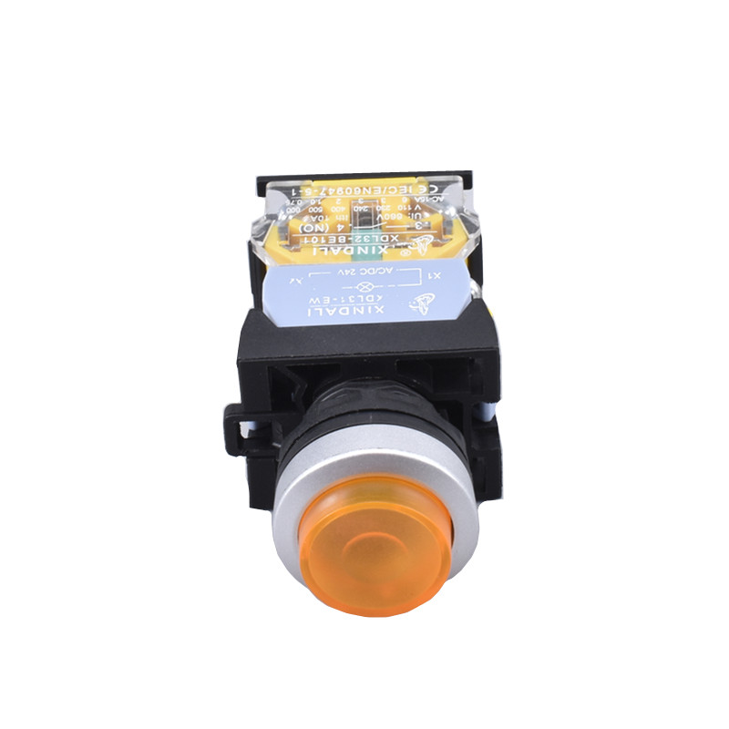 convex head indicator lamp metal push button switch XDL32-CWL3561