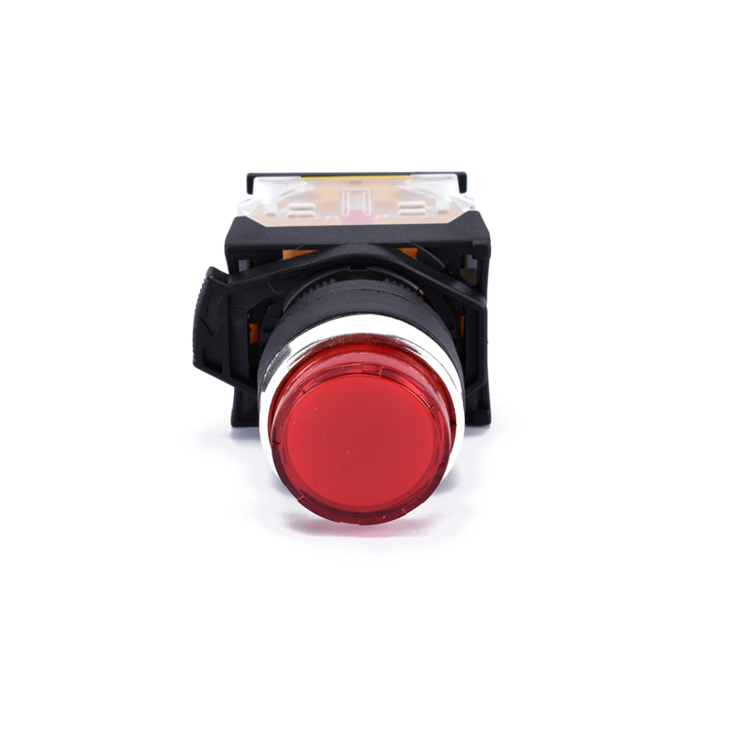 22mm convex head signal light push button switch with light indicator XDL31-CWL3462