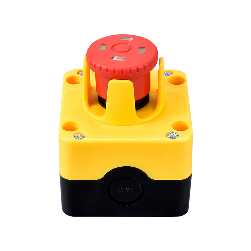 1 hole emergency stop ip67 lamp industrial mushroom button station XDL722-JB184P