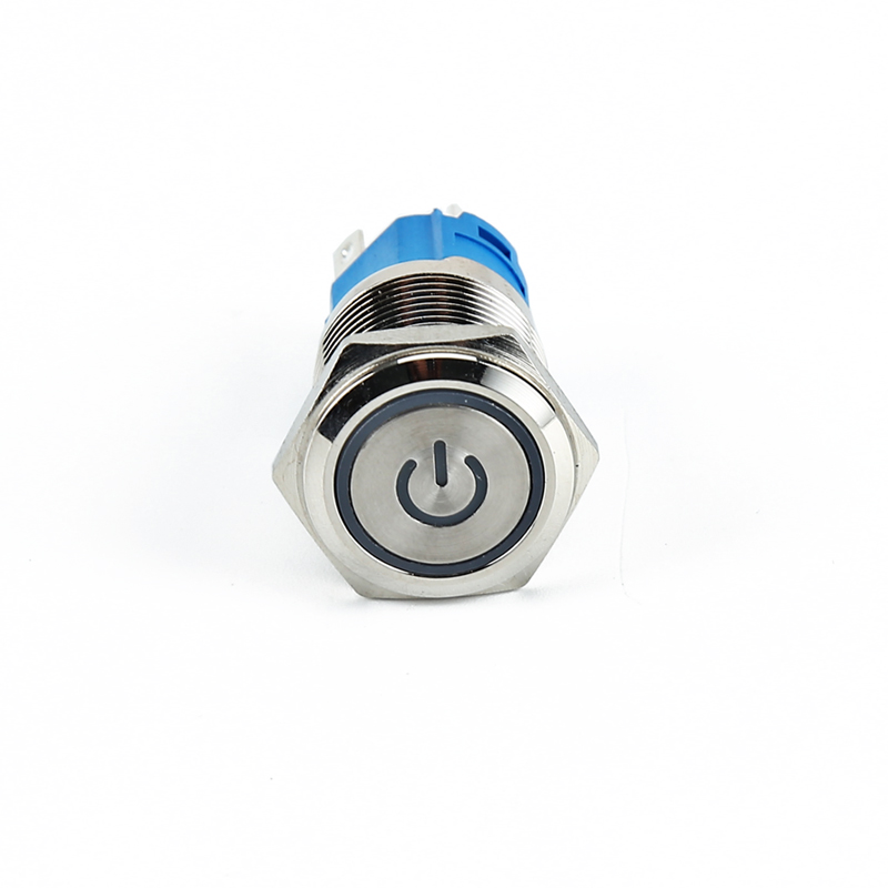 metal push button switch with power symbol lighting XDL17-19NAEP15/C