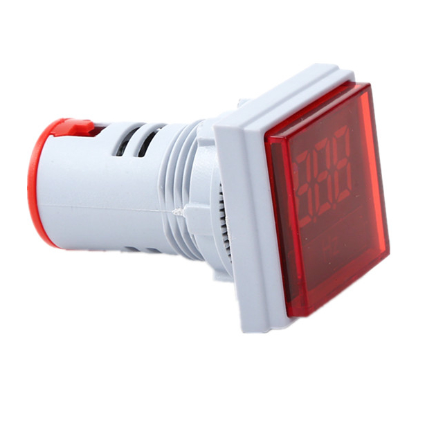 AD22-22FHZ 22MM Square Voltage Meter Indicator pilot Lamp Display 220V Led Voltage Current Indicator