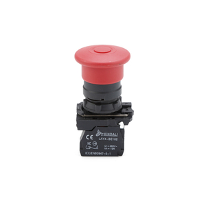 red mushroom button 40mm push pull button switch LAY4-ET42