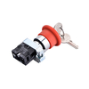 metal emergency stop push button switch with key LAY5-BS142