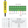 XDL12-XCD-S5-T3m 5 Keys Single Speed DC AC 12V To 72v Industrial Electronic Radio Remote Control for Truck Tailboard