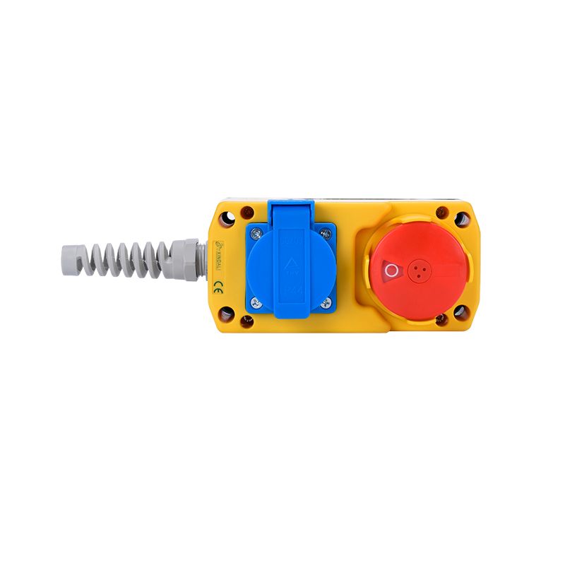 2 holes plastic electric switch socket ip65 industrial socket push button box XDL85-JB281F